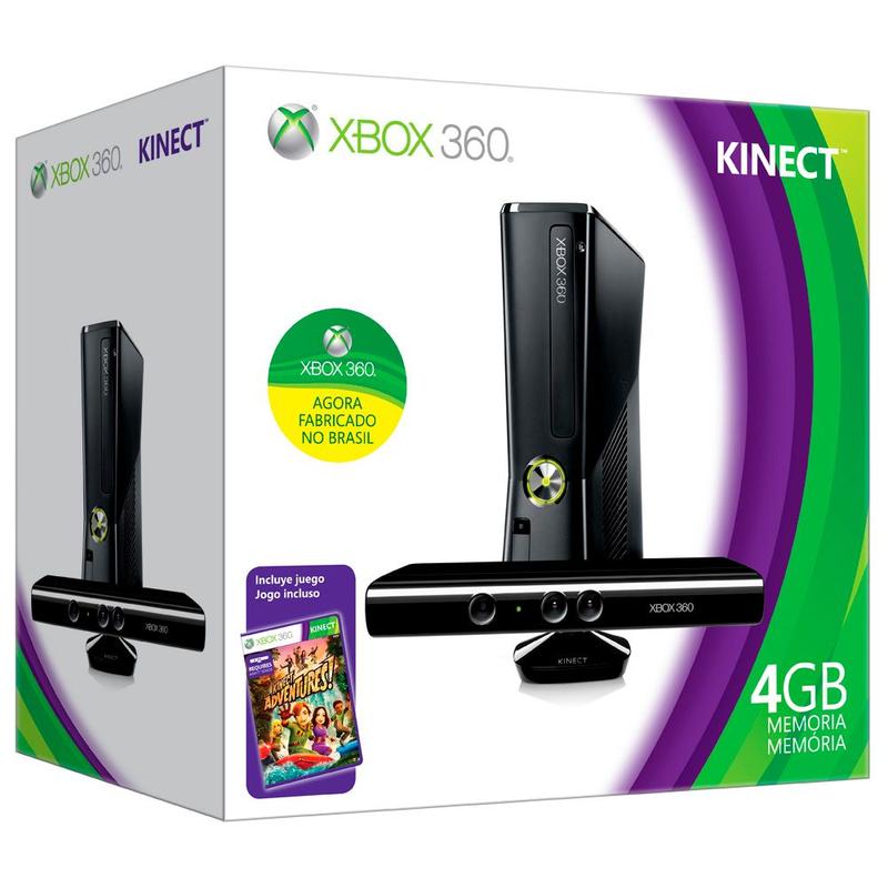 Console XBOX 360 Kinect 4GB 1 Controle sem Fio JOGCM004006007